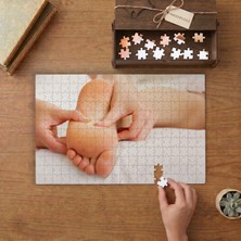 Ayak Masajı Tasarımı 240 Parça Ahşap Puzzle Ahşap Kutuda  MP00948