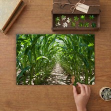 Mısır Tarlası Tasarımı 240 Parça Ahşap Puzzle Ahşap Kutuda  MP08151