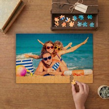 Kırmızı Yengeç Tasarımı 240 Parça Ahşap Puzzle Ahşap Kutuda  MP08351