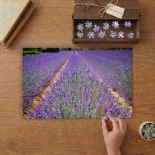 Lavanta Tarlası Tasarımı 240 Parça Ahşap Puzzle Ahşap Kutuda  MP02053