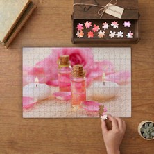 Gül Yağları - Mumları - Terapi Tasarımı 240 Parça Ahşap Puzzle Ahşap Kutuda  MP10622