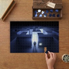 Labirent - Yol  Tasarımı 240 Parça Ahşap Puzzle Ahşap Kutuda  MP03091