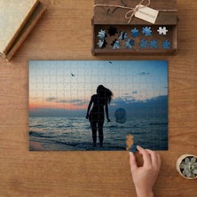 Deniz- Gökyüzü- Günbatımı  Tasarımı 240 Parça Ahşap Puzzle Ahşap Kutuda  MP00005