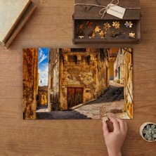 Sicilya Sokakları Tasarımı 240 Parça Ahşap Puzzle Ahşap Kutuda  MP05348