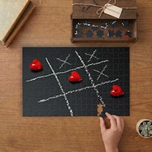 Kalpler Dama Tahtası Tasarımı 240 Parça Ahşap Puzzle Ahşap Kutuda  MP02927