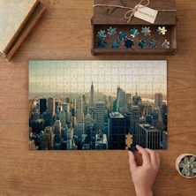 Şehir Manzarası - Gökdelenler Tasarımı 240 Parça Ahşap Puzzle Ahşap Kutuda  MP02672