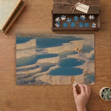 Pamukkale Termal Havuzları  Tasarımı 240 Parça Ahşap Puzzle Ahşap Kutuda  MP09723