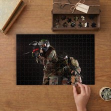 Paintball Oyunu- Eğlence- Spor Tasarımı 240 Parça Ahşap Puzzle Ahşap Kutuda  MP00530