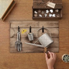 Bahçe Bakım Malzemeleri Tasarımı 240 Parça Ahşap Puzzle Ahşap Kutuda  MP00785