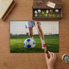 Futbol Topu - Ayaklar - Futbol Tasarımı 240 Parça Ahşap Puzzle Ahşap Kutuda  MP08226
