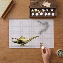 Aladdinin Lambası Tasarımı 240 Parça Ahşap Puzzle Ahşap Kutuda  MP00143