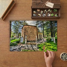 Ertuğrul Gazi Türbesi Tasarımı 240 Parça Ahşap Puzzle Ahşap Kutuda  MP07047