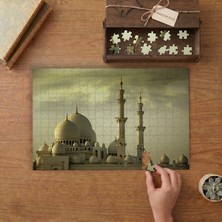 Seyh Zayid Camii Manzarası Tasarımı 240 Parça Ahşap Puzzle Ahşap Kutuda  MP01221