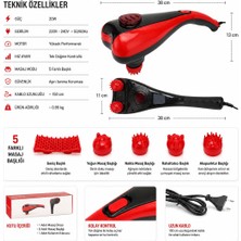 Powermaster PM-24616 Iki Kademeli Çift Başlıklı El Tipi Masaj Aleti
