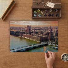 Londra Westminster Sarayı Tasarımı 240 Parça Ahşap Puzzle Ahşap Kutuda  MP11218