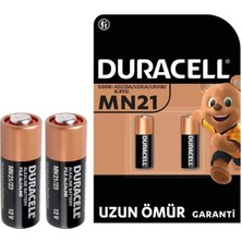 ALK Duracell 23A Lityum MN21 Alarm Pili (2li Paket)