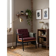 Gazzini Furniture Legno Dual Kolçaklı Ahşap Berjer