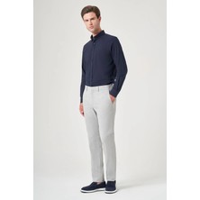 İmza Gri Yan Cep Slim Fit Esnek Chino Pantolon 1003260154