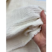 Elna Kumaş %100 Pamuk Ekru Tüvit Kumaş – Kışlık Ceket ve Kabanlık | 140 cm En