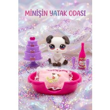 Farbu Oyuncak Petclub Sevimli Minişin Yatak Odası Oyun Seti Sevimli Köpek ve Eğlenceli Aksesuarlı Oyuncak