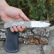 Köse Mehmet Katlanır Model  - 4034 Kurt Gravür Işlemeli Metal Sap