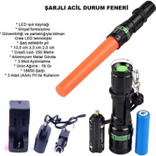 TUX Sinyalli Acil Durum El Feneri Cree5 WT-262