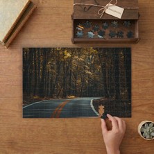 Ormandaki Yol Tasarımı 240 Parça Ahşap Puzzle Ahşap Kutuda  MP04580