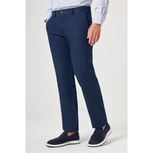 İmza Lacivert Yan Cep Comfort Fit Pamuklu Chino Pantolon 1003260211