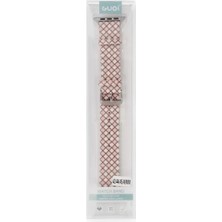 Uravas Store Newface Apple Watch 38MM Karo Motif Kordon - Pembe
