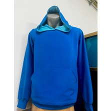 HG Eli Sweatshirt Mavi Kapişonlu