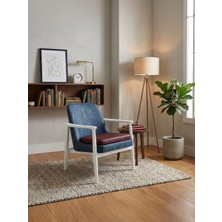 Gazzini Furniture Tai Iskandinav Ahşap Kolçaklı Berjer