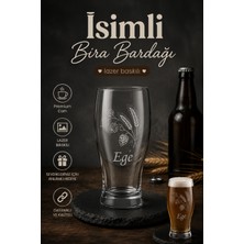 Lav Kişiselleştirilebilir Belek Cam Bira Bardağı