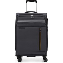 Ççs Çavuşoğlu GM22020W Kumaş Orta Boy Valiz Gri