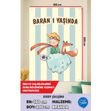 İsg Tabelam 150X200CM/DIKEY/KÜÇÜK Prens Temalı Doğum Günü Branda Afişi