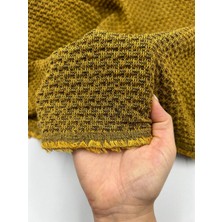 Elna Kumaş Hardal Gofre (Crinkle) Kumaş – Dokulu Elbise ve Bluzluk