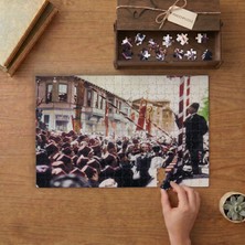 Gazi Mustafa Kemal Atatürk - Bursa Gezisi Tasarımı 240 Parça Ahşap Puzzle Ahşap Kutuda  MP05621