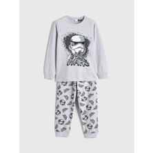 Lc Waikiki Yeni Sezon Bisiklet Yaka Star Wars Baskılı Erkek Çocuk Pijama Takımı