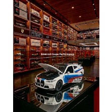 Oyuncak Sahili Bmw M4 Coupe Performance Diecast Metal 16CM Model Koleksiyon Araba Kapı Bagaj Kaput Açılır Far Stop Lamba Ses Efektli