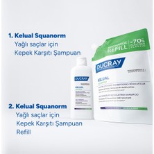 Ducray Kelual Squanorm Yağlı Saçlar Için Arındırıcı Etkili Kepek Şampuanı Refill 400ML