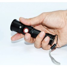 TUX 1.000 Lümen USB Şarjlı LED El Feneri WT-611