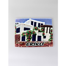Mundy Erikli Polyester Kabartmalı Magnet 7,5 x 5,5 cm Dekoratif Hediyelik Buzdolabı Süsü (KOD:1644)