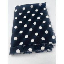 Elna Kumaş Siyah Beyaz Puantiyeli Saten Kumaş – Elbiselik | 150 cm En