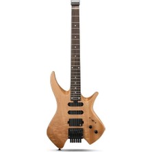 Donner HLX-500 Headless Elektro Gitar (Natural)