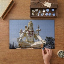 Shiva Heykeli Ganj Nehri  Tasarımı 240 Parça Ahşap Puzzle Ahşap Kutuda  MP02060