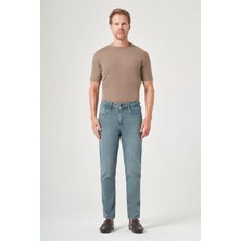 İmza Haki 5 Cep Gabardin Slim Fit Pamuklu Denim Jean Kot Pantolon 1023260154