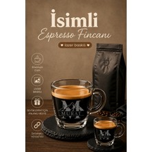 Kişiselleştirilebilir Lav Cozy Cam Espresso Fincanı
