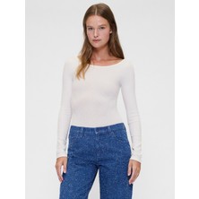 Gap Kadın Beyaz Gapstudio Pointelle Bodysuit