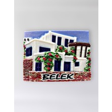 Mundy Belek Polyester Kabartmalı Magnet 7,5 x 5,5 cm Dekoratif Hediyelik Buzdolabı Süsü (KOD:1646)