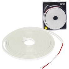 Zemira PM-19652 Silikon Kaplamalı 12 Volt 5 Metre Beyaz Neon LED Şerit Aydınlatma