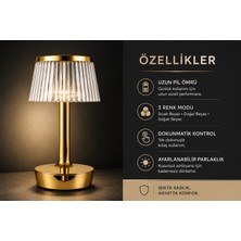 Cata Rio Şarjlı Masa Lambası CT-8434 Tek Anahtarla 3 Renk CT-8434
